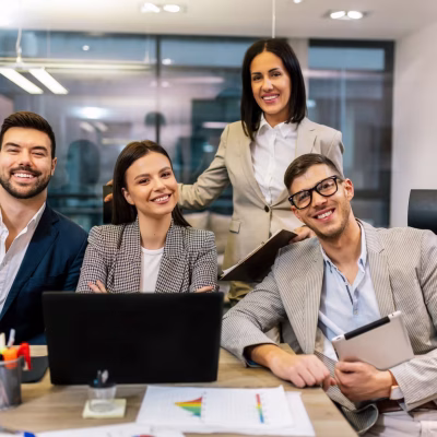 Group,Of,Colleagues,Working,Together,On,A,Project.,Hard,Work
